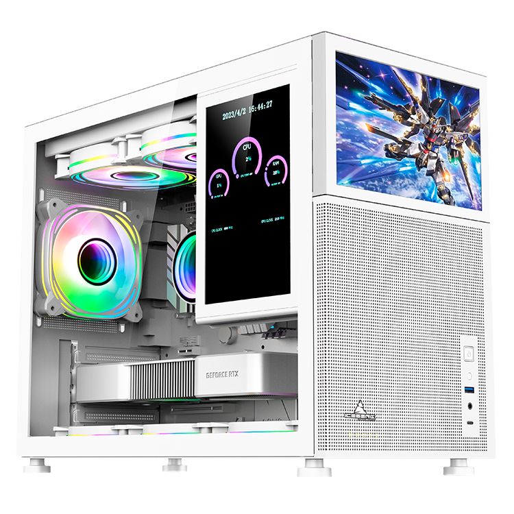 Caja M-ATX con Pantalla Optical Pro M